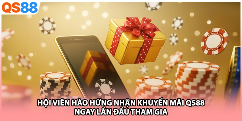 Hội viên hào hứng nhận khuyến mãi QS88 ngay lần đầu tham gia