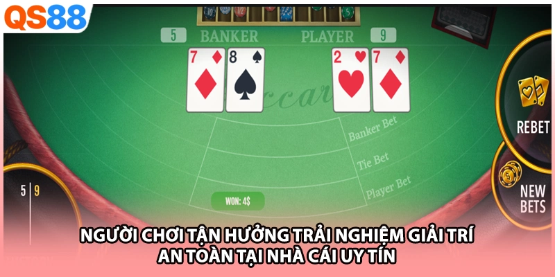Người chơi tận hưởng trải nghiệm giải trí an toàn tại nhà cái uy tín