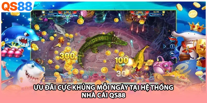 Ưu đãi cực khủng mỗi ngày tại hệ thống nhà cái QS88